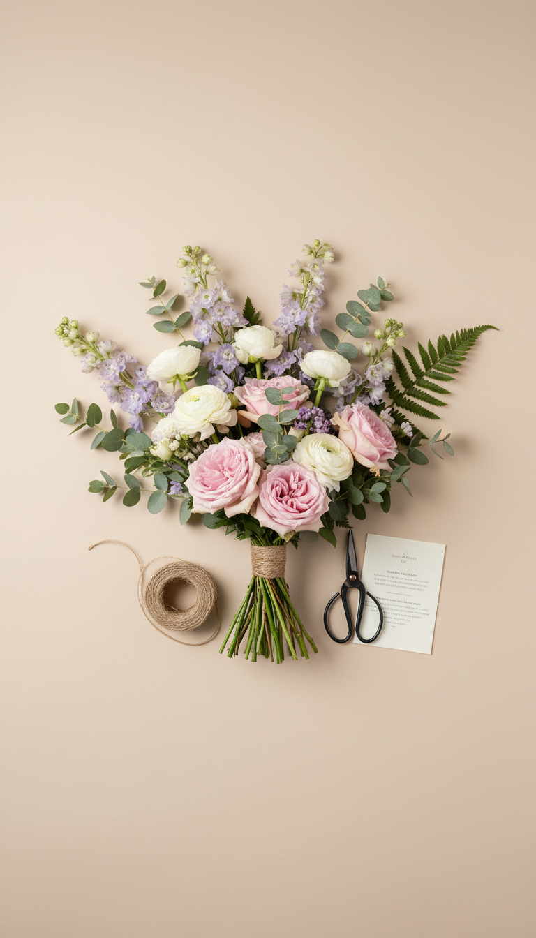 Bouquet Kit with Spring Peonies