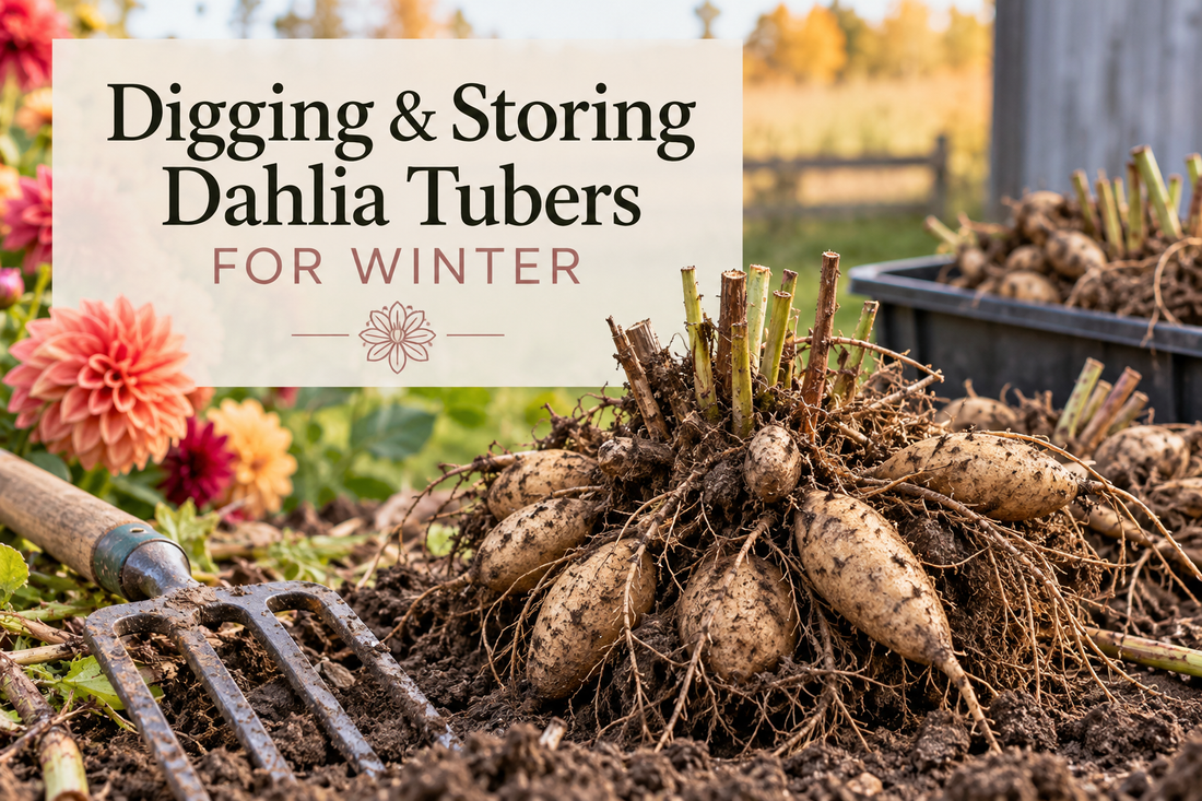Digging & Storing Dahlia Tubers for Winter