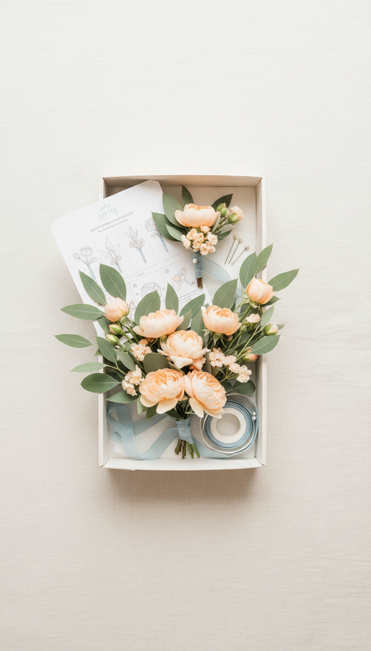 Boutonniere Set with Rustic Details