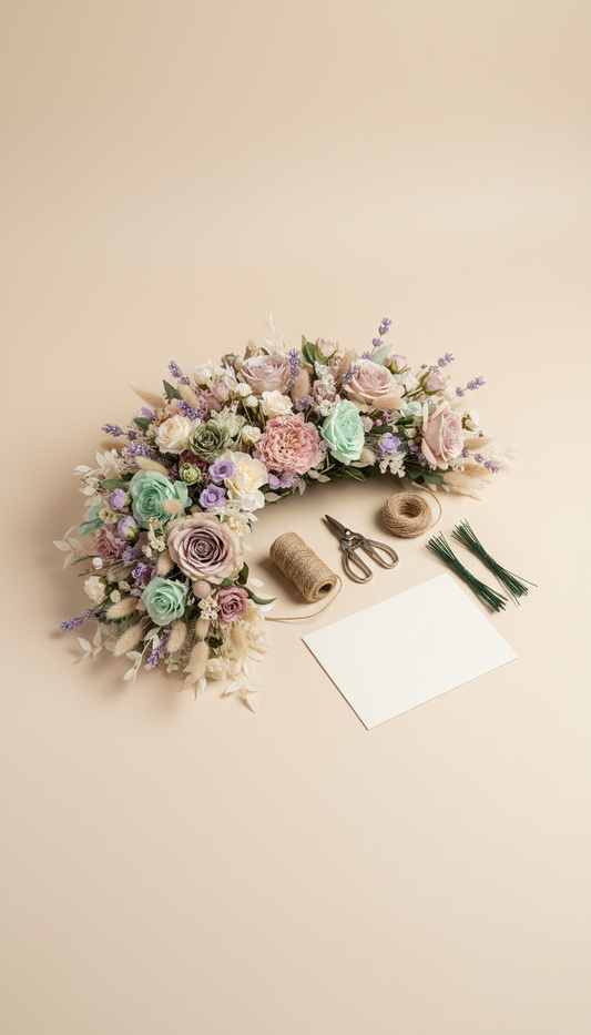 Bridesmaid Bouquet Kit with Summer Roses
